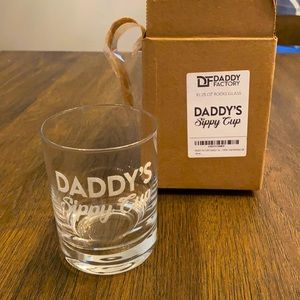 NWOT Daddy Factory Daddy’s Sippy Cup whiskey glass. 10.25 oz